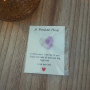 Pocket hug hartje paars/wit